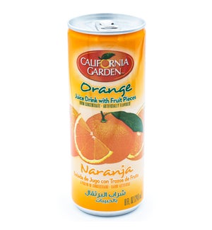 Orange CG Juice w/ Pieces Tin  240 mL x 24